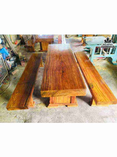 Bộ Bàn Ghế K3 Gỗ Lim  Dài 265 (cm)