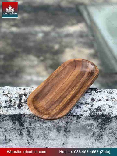 Khay Đựng Muỗng Nĩa Gỗ Me Tây  Dài 22 Rộng 14 (cm)