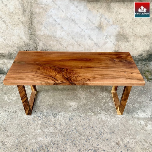 Bàn Làm Việc Gỗ Me Tây Nguyên Khối Cao 75 Dài 165 Rộng 70 (cm)