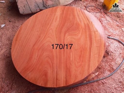 Mặt Bàn Tròn Gỗ Gõ Đường Kính 170 Dày 17 (cm)