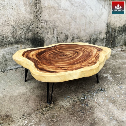 Bàn Trà Gỗ Me Tây Nguyên Khối Dài 112 Rộng 90 Cao 37 (cm)