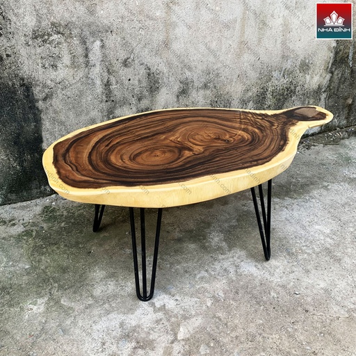 Bàn Gỗ Me Tây Nguyên Khối Dài 89 Rộng 44 Dày 4,9 Cao 35 (cm)