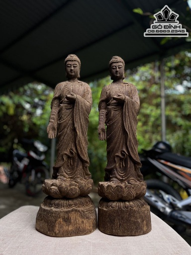 Tượng Phật Thích Ca Gỗ Trầm Hương Coa 68 Ngang 20 (cm)