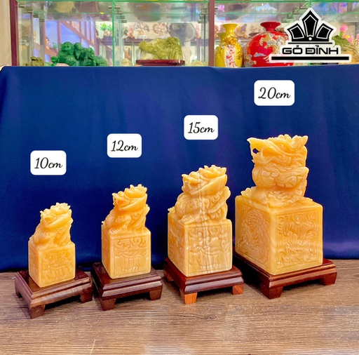 Ấn Rồng Đá Ngọc Hoàng Long Cao 15 (cm)