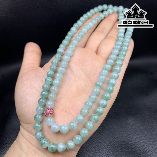 Chuỗi Sợi Đá Cẩm Thạch (Jadeite) Đường Kính Hạt 7 (mm)