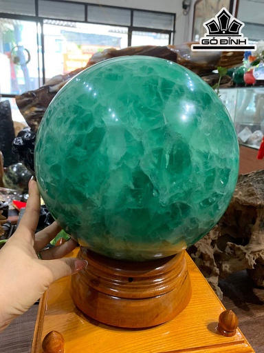 Bi Cầu Ngọc Flourite Xanh Đường Kính 25(cm) 25,8kg
