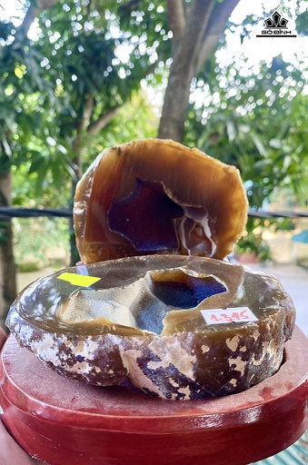 Bát Tụ Bảo Đá Mã Não Cao 12 Ngang 15 (cm) 1,35kg