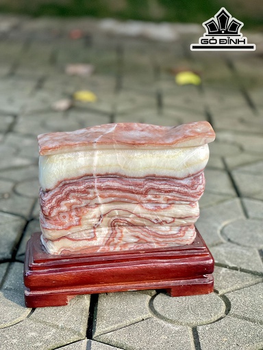 Tác Phẩm Đá Canxit Cao 21 Ngang 19 (cm) 3,705kg