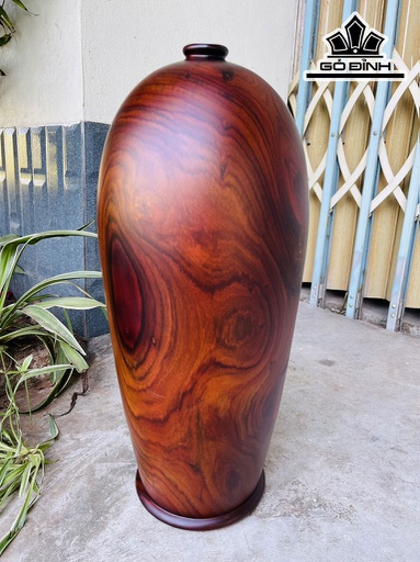 Bình Phú Quý Gỗ Trắc Cao 50 Ngang 22 Sâu 22 (cm)