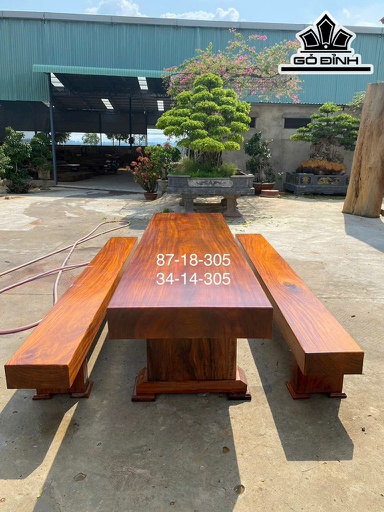 Bộ K3 Gỗ Lim Cao 18 Ngang 87 Dài 305 (cm)