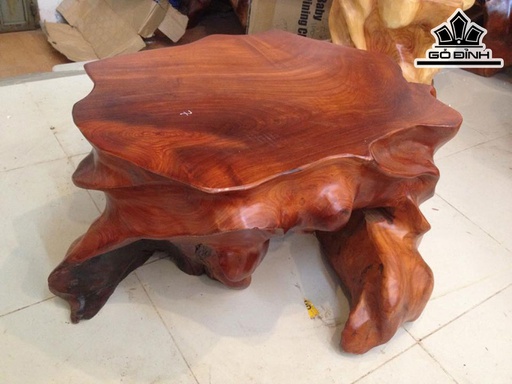 Đôn Gỗ Gỗ Gõ Đỏ (Cà te) Cao 36 Mặt 69-42 (cm) DC1237