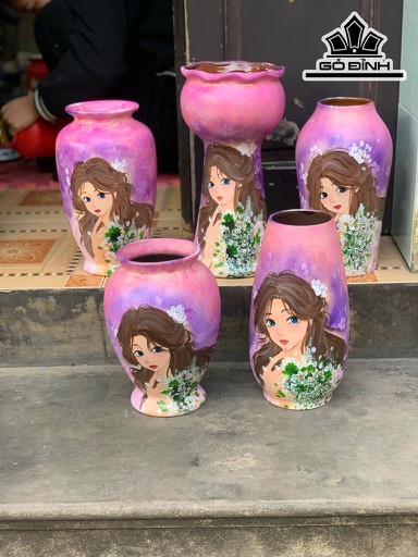 Set Cô Gái Gốm Bát Tràng