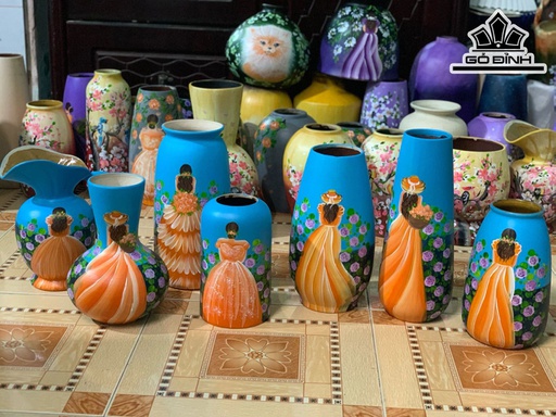 Set 7 Cô Gái Gốm Bát Tràng