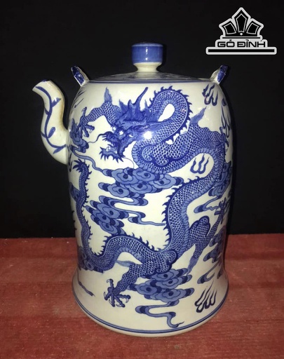Ấm Long Truy Gốm Tàu Cao 30 (cm)