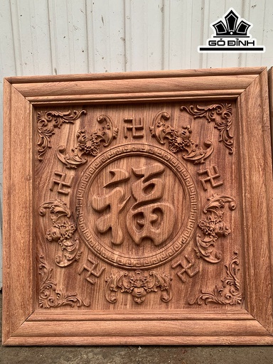 Tranh Ngũ Phúc Lâm Môn Kích Thước 61x61x4 (cm)