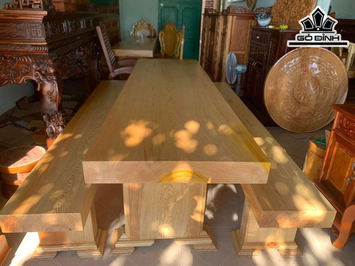 Bộ K3 Gỗ Pơ Mu Bàn 70x257x10 Băng 35x257x10 (cm)