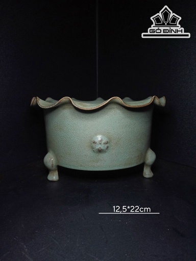 Ang Gốm Nhữ Diêu (Tàu) Cao 12,5 Ngang 22 (cm)