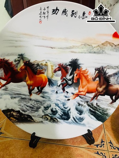 Đĩa Vẽ Tay Tỉ Mỉ Gốm Tàu Đường Kính 41 (cm)
