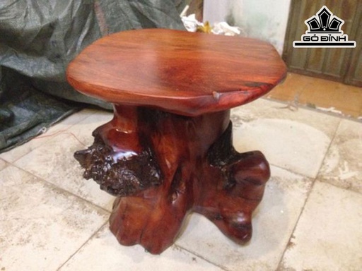 Đôn Gỗ Gỗ Hương Đá Cao 42 Mặt 39-33 (cm) DH108