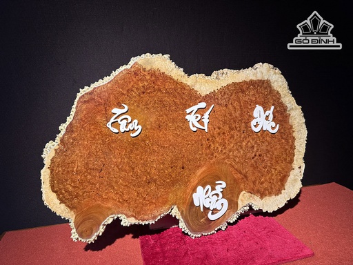 Tranh Tâm Trí Đức Gỗ Nu Hương Cao 45 Ngang 73 Sâu 1,2 (cm)