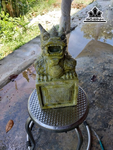 Ấn Rồng Đá Serpentine Cao 30 Ngang 15 Sâu 15 (cm) 12kg