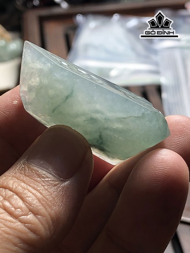 Mặt Dây Chuyền Lũa Hoa Bay Đá Cẩm Thạch Cao 42 Ngang 20 Sâu 9,8 (mm) 16g