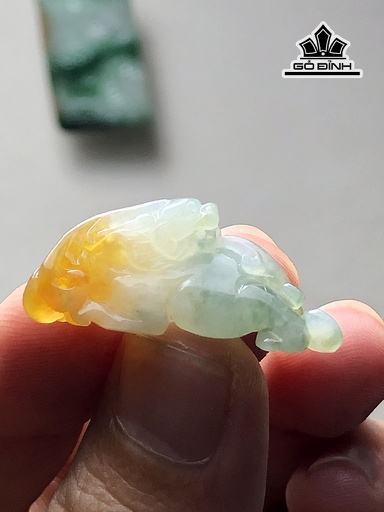 Mặt Dây Chuyền Tỳ Hưu Đá Cẩm Thạch Cao 31 Ngang 12 Sâu 13 (mm)