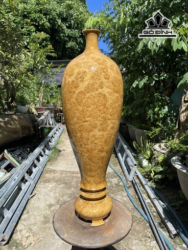 Bình Phú Quý Gỗ Nu Dổi Cao 67 Đường Kính 21 (cm)