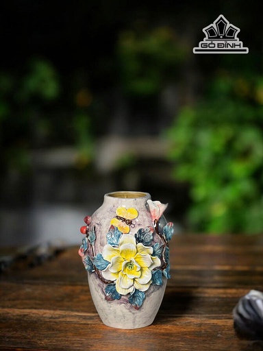 Bom Xoài Gốm Bát Tràng Cao 23 Miệng 8 (cm)