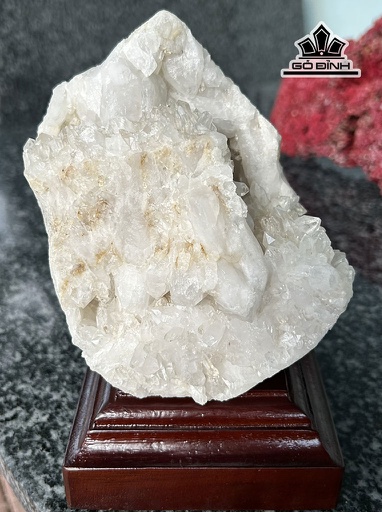Tinh Thể Đá Thạch Anh Trắng Cao 16,5 Ngang 12 (cm) 1,59kg
