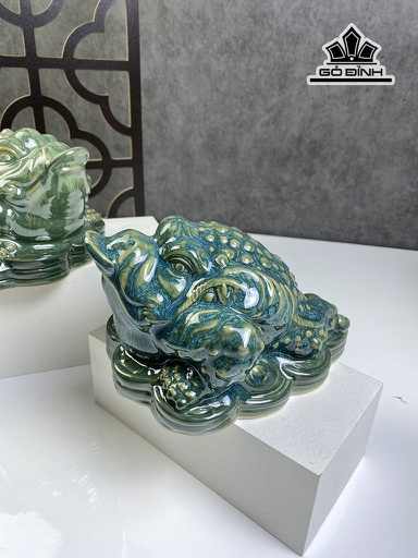 Cụ Thiềm Thừ Gốm Bát Tràng Cao 11 Ngang 17,5 (cm)