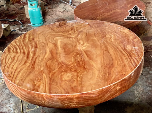 Bàn Tròn Gỗ Cẩm Hồng Kích Thước 190x20 (cm) HĐL