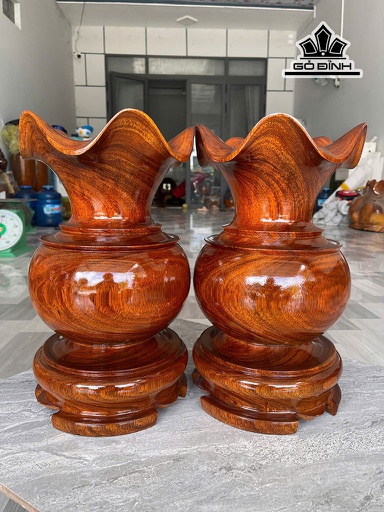 Cặp Tỏi Gỗ Lim Cao 39 Đường Kính 23 (cm)