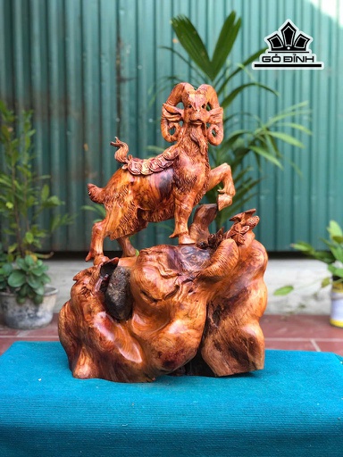Tượng Nhất Dương Gỗ Cẩm Cao 68 Ngang 45 Sâu 32 (cm)