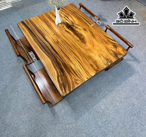 Mặt Bàn Gỗ Me Tây Kích Thước 100x80x5 (cm) - Mã H89