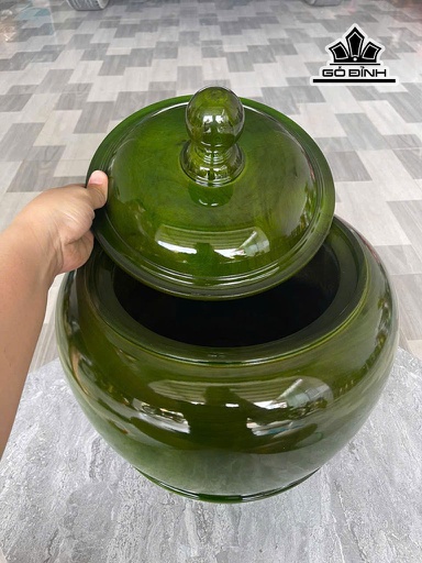 Bình Ủ Trà Gỗ Dổi Cao 40 Đường Kính 35 (cm) - 2,5 Lít