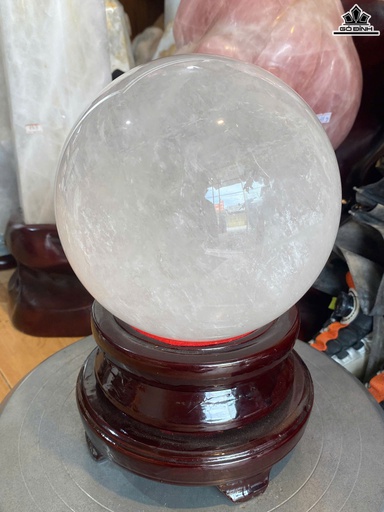 Bi Cầu Đá Thạch Anh Trắng Đường Kính 16 (cm) 6,96kg