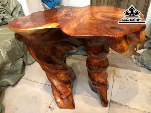 Đôn Gỗ , Gỗ Gõ Đỏ (Cà te) Cao 60 Mặt 67-45 (cm) DC1466