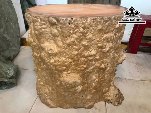 Đôn Gỗ , Gỗ Nu Gõ Vàng Cao 48 Ngang 60 Sâu 48 Mặt 53-40 (cm) DG184