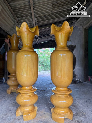 Lục Bình Gỗ Mít Cao 140 Đường Kính 35 (cm)
