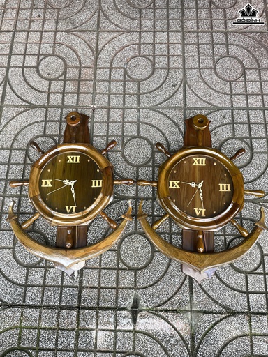 Đồng Hồ Gỗ Thủy Tùng Quả Lắc Cao 65 Ngang 48 (cm)