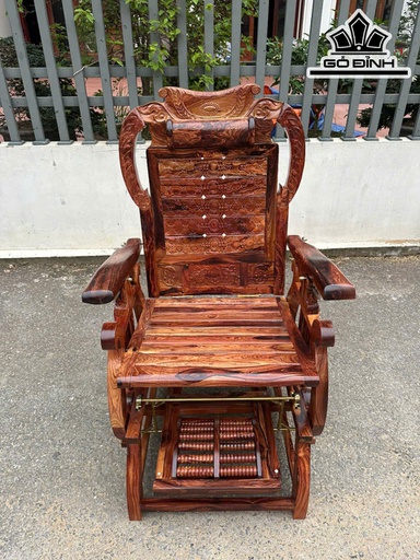 Ghế Đu Đưa Thiên Nga Gỗ Cẩm Lai Rộng 72 Sâu 78 (cm)